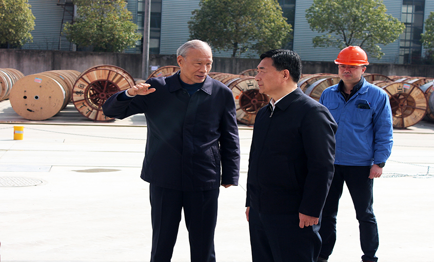 常州市(shi)人(ren)大(da)常委(wei)會副主(zhu)任盛(sheng)建(jian)良來上上電(dian)纜考察